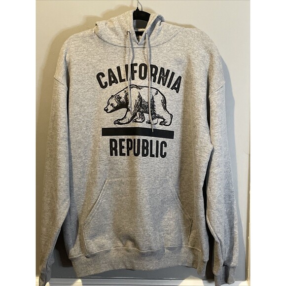 Bowery Supply Co Other - New Bowery Sweatshirt Hoodie Gray California Republic Logo Men’s Large